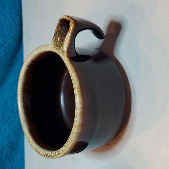2 Pfaltzgraff Gourmet Brown Drip Glaze Coffee/Tea Mugs Open Handle 3.75" - Picture 3 of 7